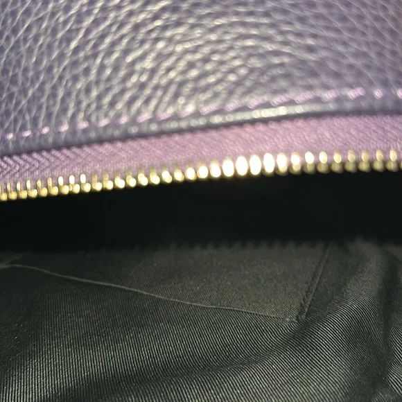 Borse in Pelle violet Quilted Backpack Leather made in Italy  display picture 1